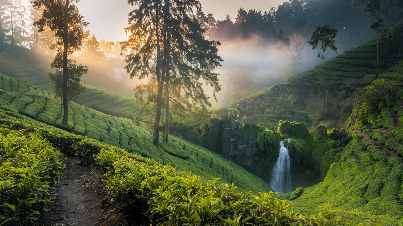 Sylhet's Mystical Tea Gardens and Hidden Waterfalls